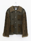 YANYAN KNITS Fall/Winter 2025: Daisy Work Jacket / V-Neck Vest / DAISY Maxi Skirt YYK-YYW25-2051-LV (Jacket)